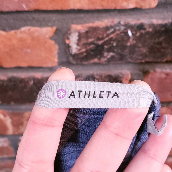 Athleta Heather Blue Blissful Wrap Hooded Open-front Cardigan Jacket Women's XS - Picture 5 of 5